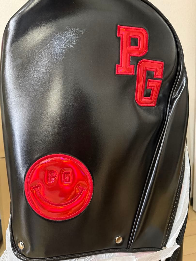 PEARLY GATES キャディバッグ ブラック　パーリーゲイツ　合成革