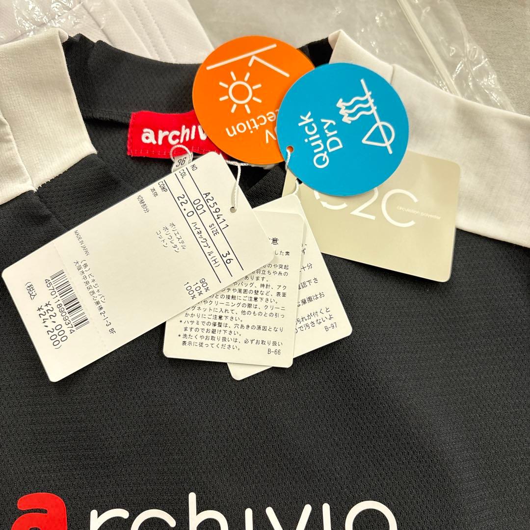 36 黒　ARCHIVIO UV速乾ハイネックプルオーバー