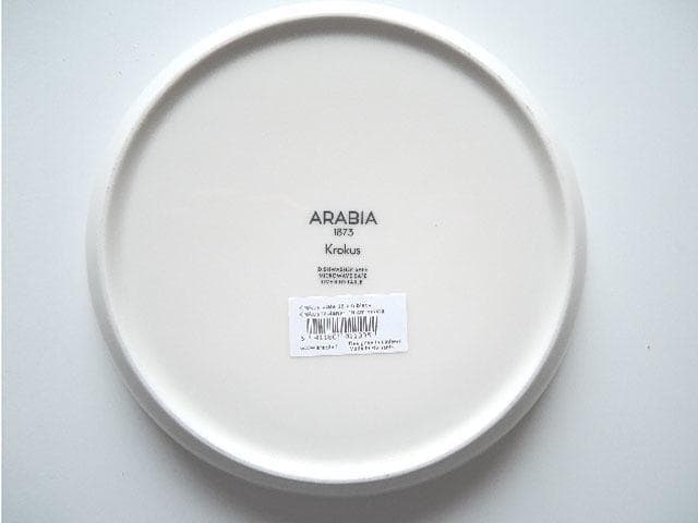 新品未使用　アラビア　クロッカス　ブラック　プレート　19cm 2枚セット②