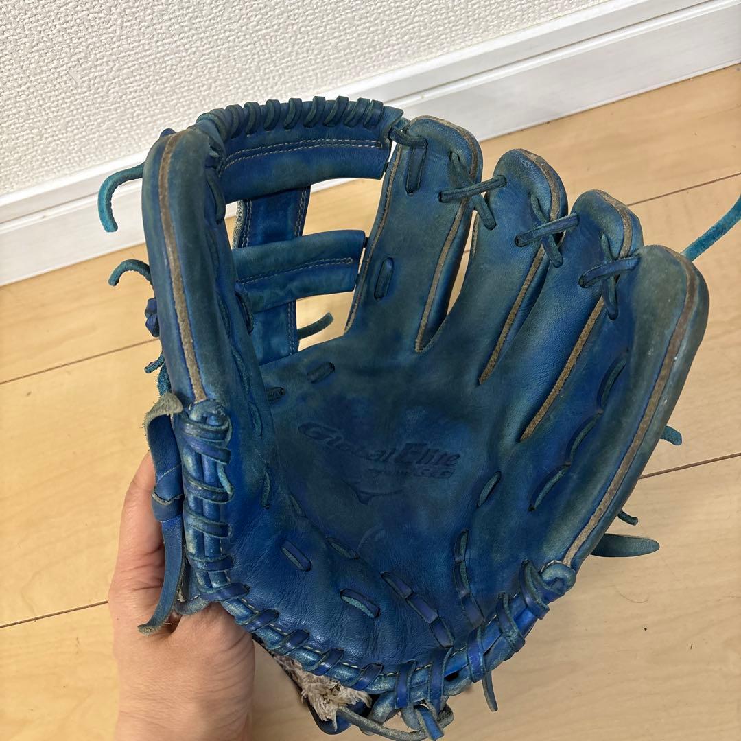 少年野球　Global Elite 軟式グローブ 青