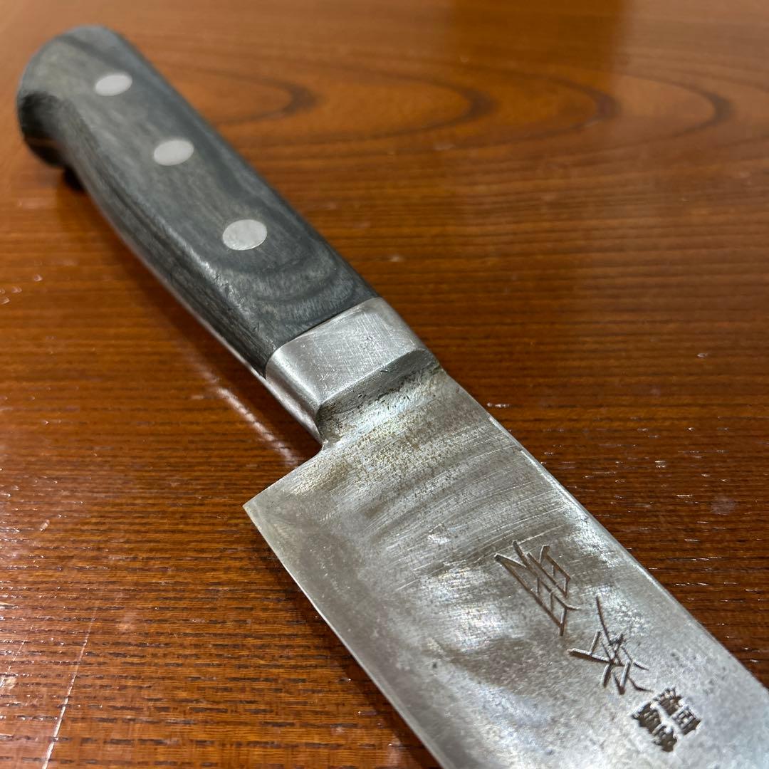 牛刀包丁 宏明作 全長42cm刃28,5cm重約265g厚約2mm ★送料無料