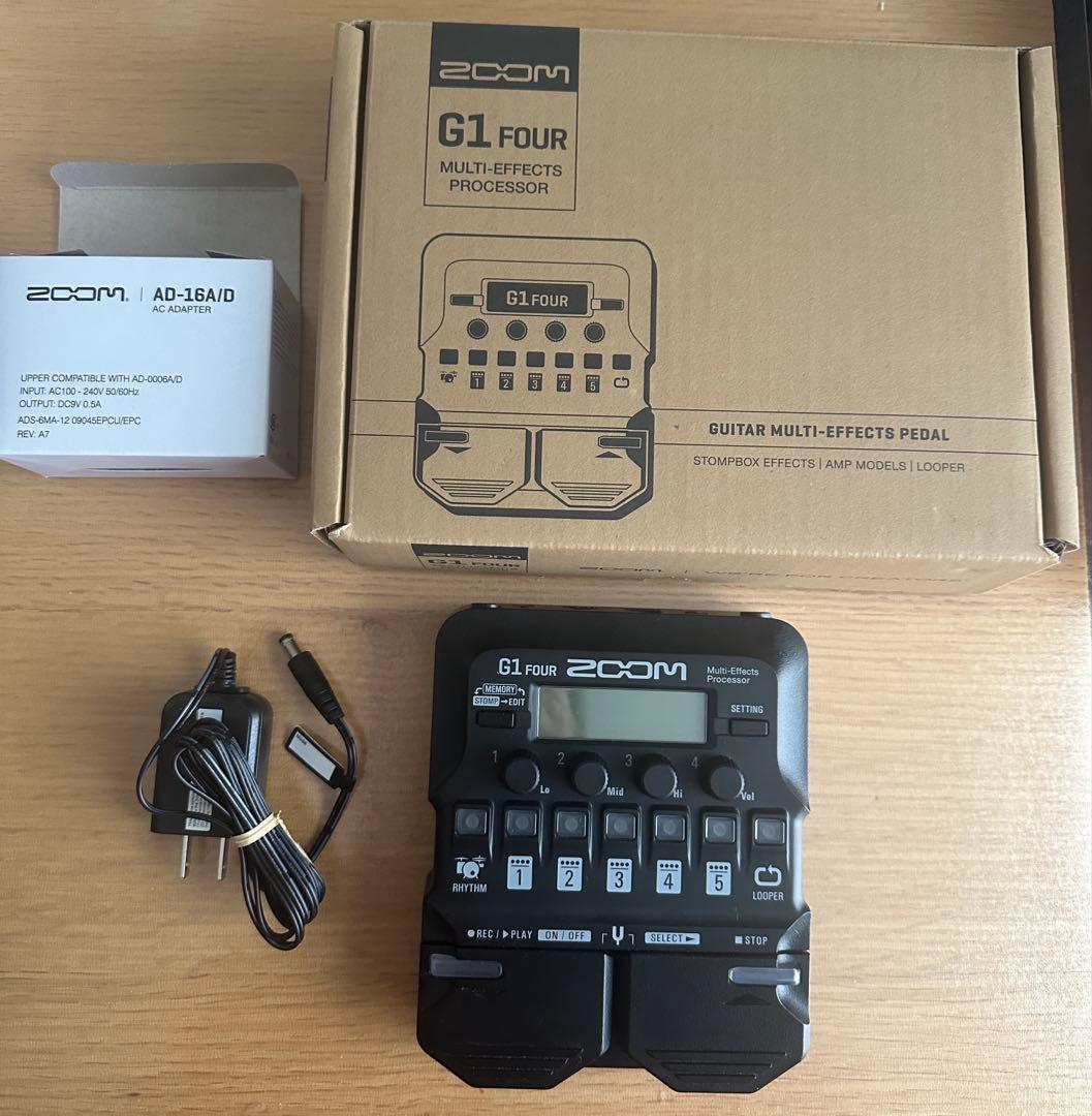 【保証付】ZOOM G1 FOUR 純正ACアダプター付 ほぼ未使用