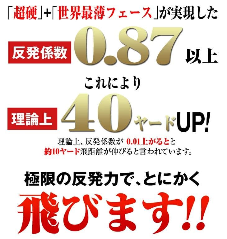 【新品】ヘッド単品 超高反発！ハイパーブレードガンマ ブラックプレミア1.7