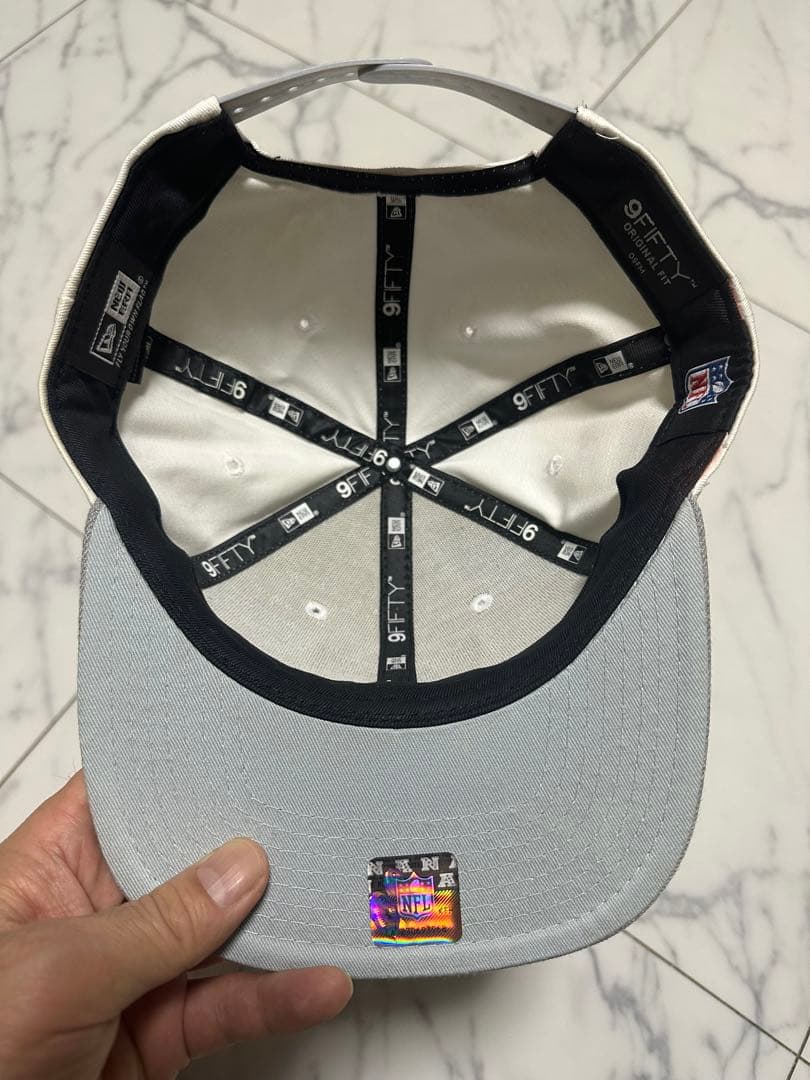 NFL レイダース レプリカユニフォーム 白 Lサイズ＆キャップセット