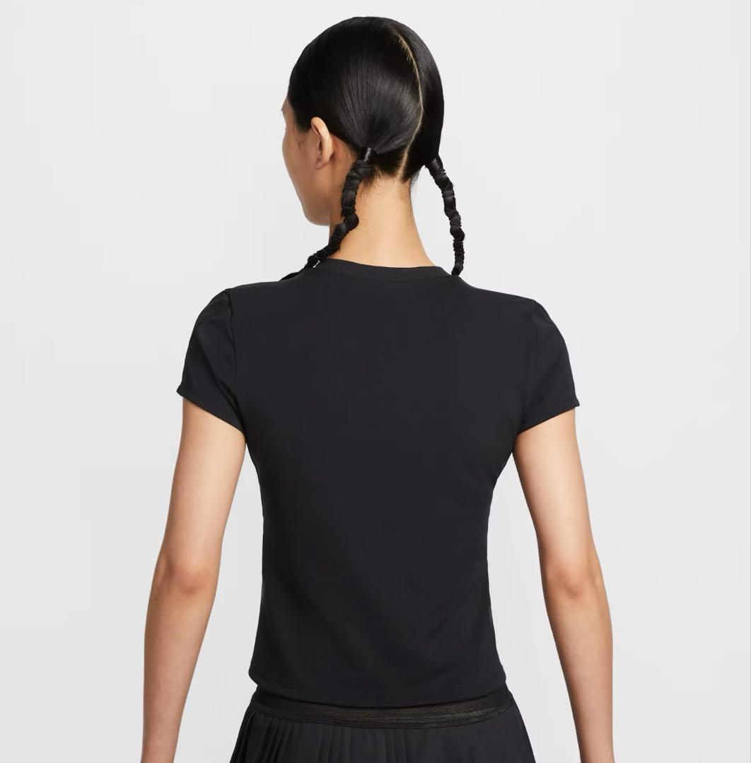 ナイキ　ウィメンズ Dri-FIT ショートスリーブ テニストップ　ブラック　S