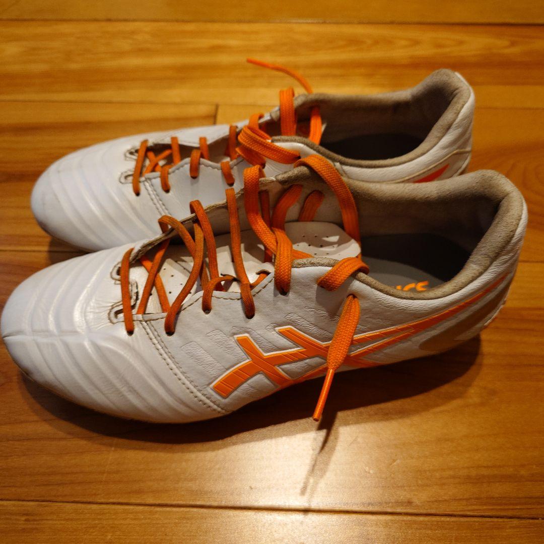 ASICS サッカー スパイク 23.5 DS LIGHT ホワイト/オレンジ