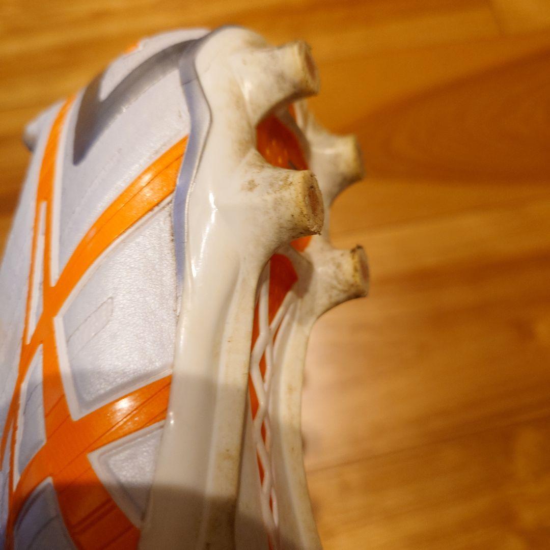 ASICS サッカー スパイク 23.5 DS LIGHT ホワイト/オレンジ