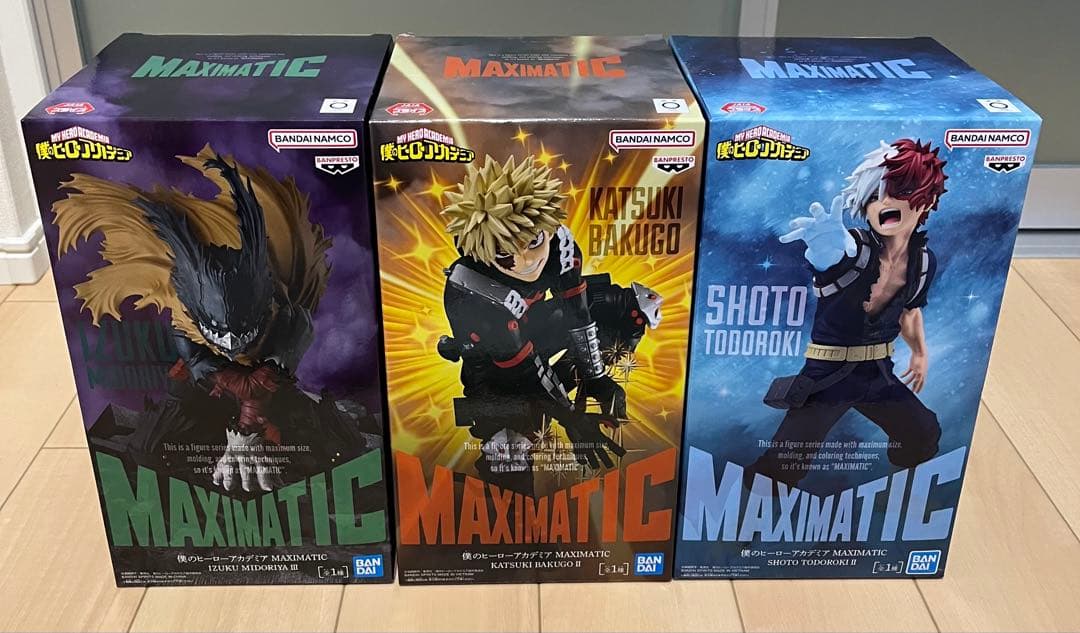 ヒロアカ MAXIMATIC フィギュア 3点セット（デク・爆豪・轟）