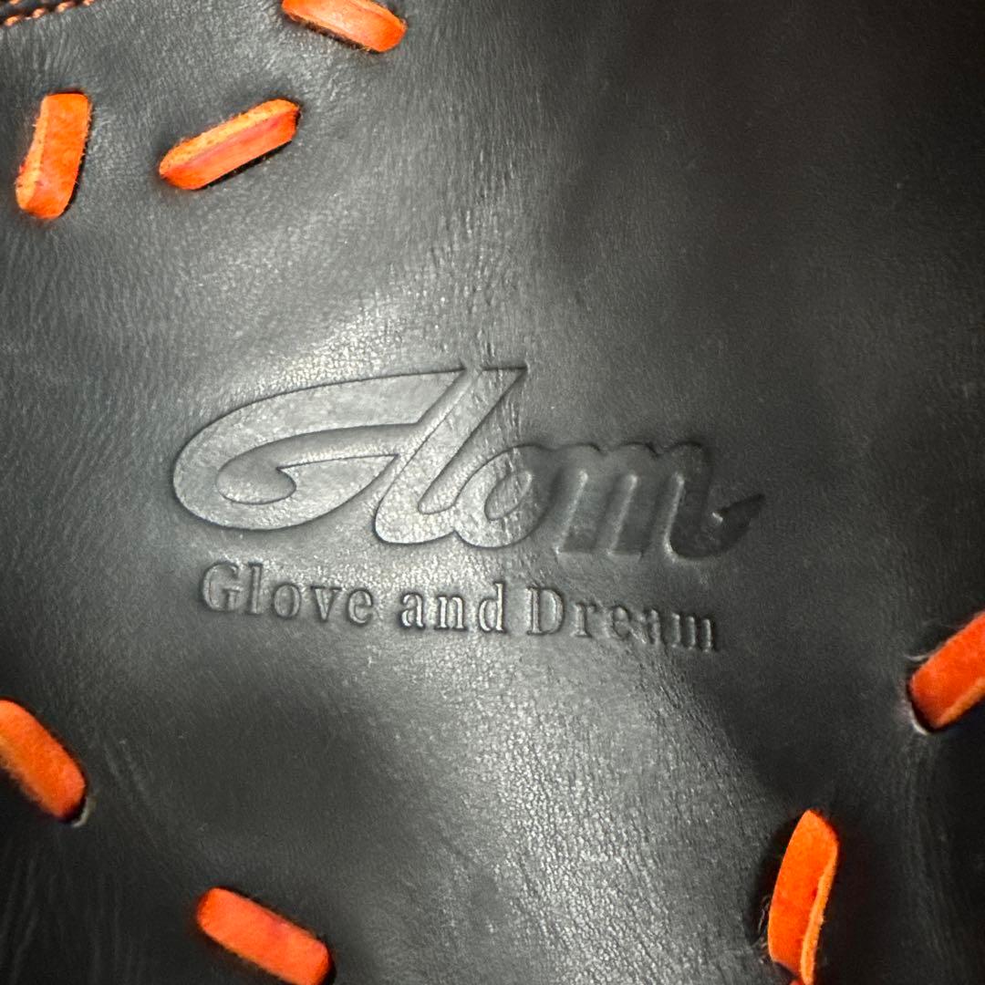 未使用 グロム（GLOM）軟式ファーストミット 湯もみ型付け済み