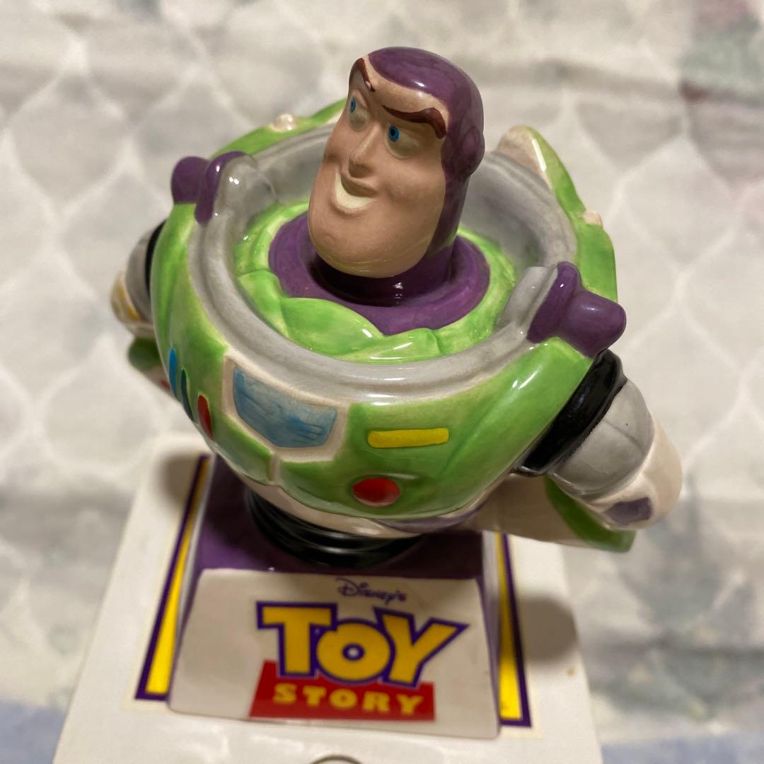 【激レア】ディズニー　トイストーリー　ウッディ バズライトイヤー　陶器　貯金箱