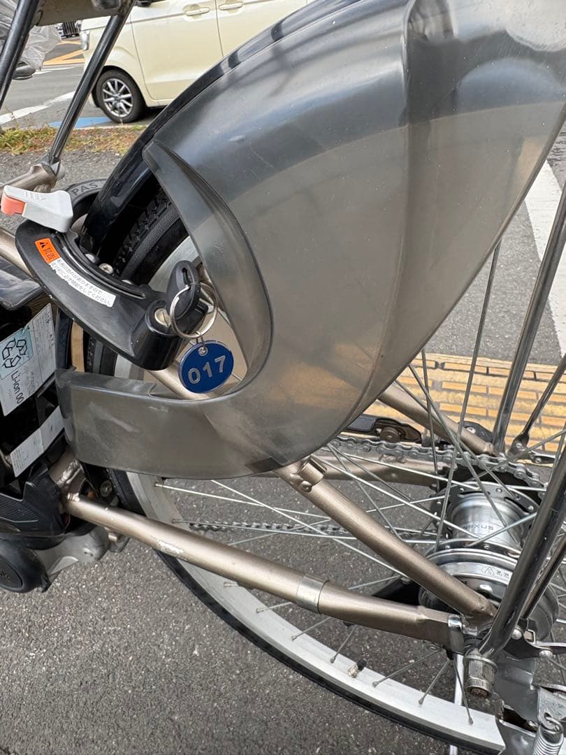 中古YAMAHA電動アシスト自転車　8.7Ah 大阪　017番