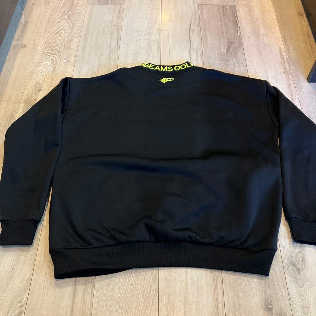 BEAMS GOLF ORANGE LABEL/襟ロゴ 裏フリース　イエロー