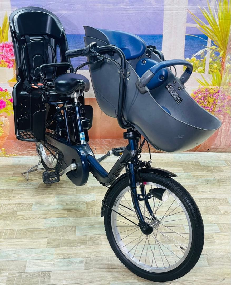 パナソニックギュット⭐️12AH！子供乗せ電動アシスト自転車Y3524