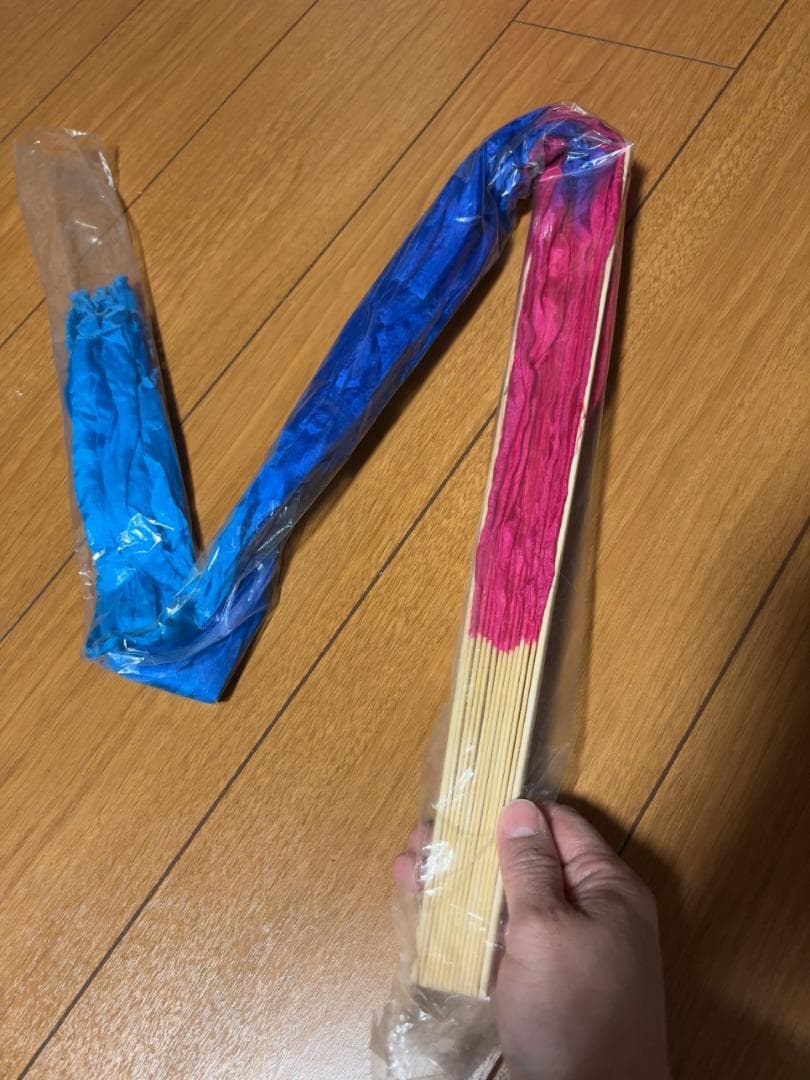 【新品】新色★ビッグフラッターファンベール★右手のみ★ピンク青水色