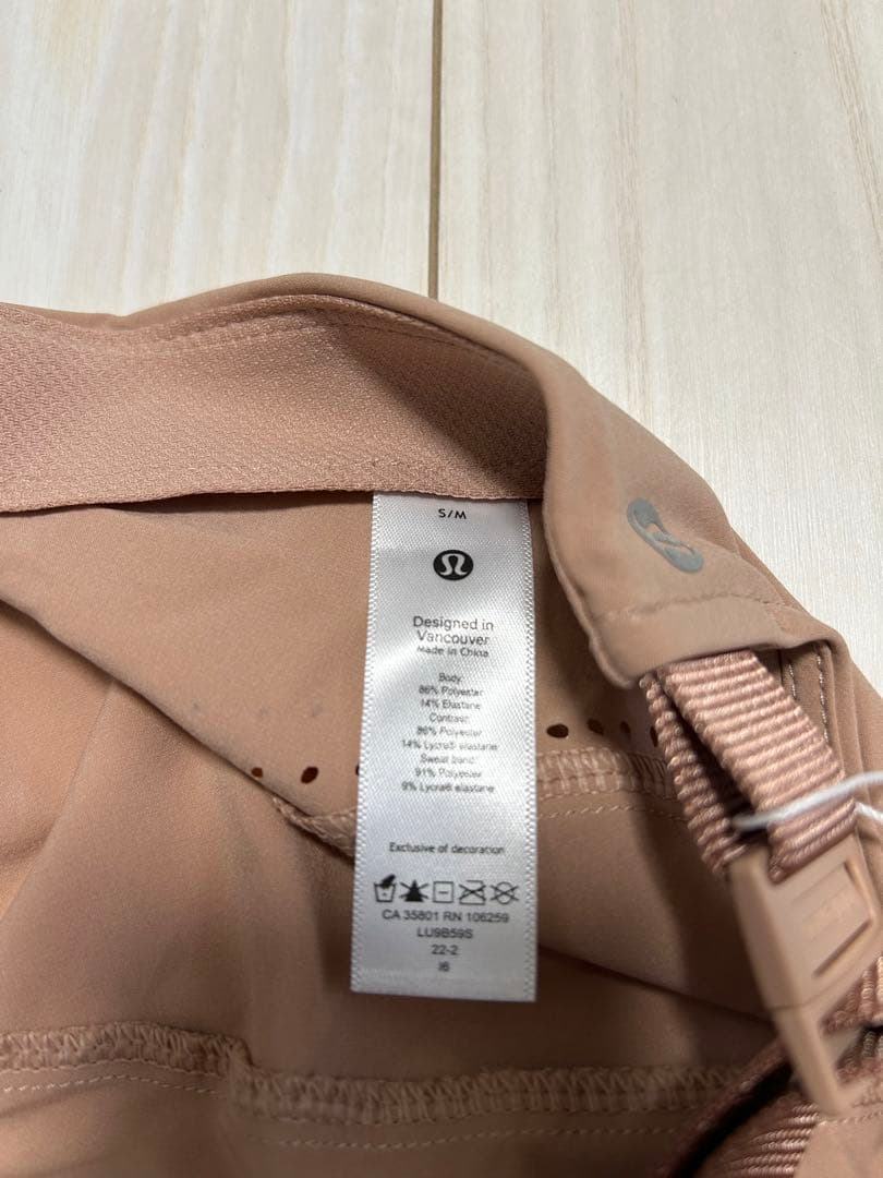 lululemon ウォーキング、ランニングハット ピンクベージュ