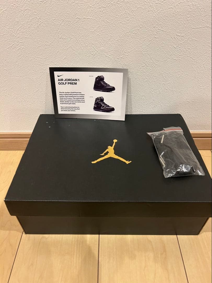 NIKE エアジョーダン1 ゴルフシューズ PRM 黒 26.5cm