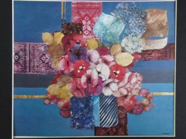 ティフー、花、高級希少画集画、版上サイン入 新品額付