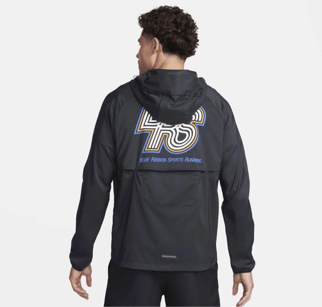 2XL 新品 ナイキ ウインドランナー ランニングジャケット レペル 黒