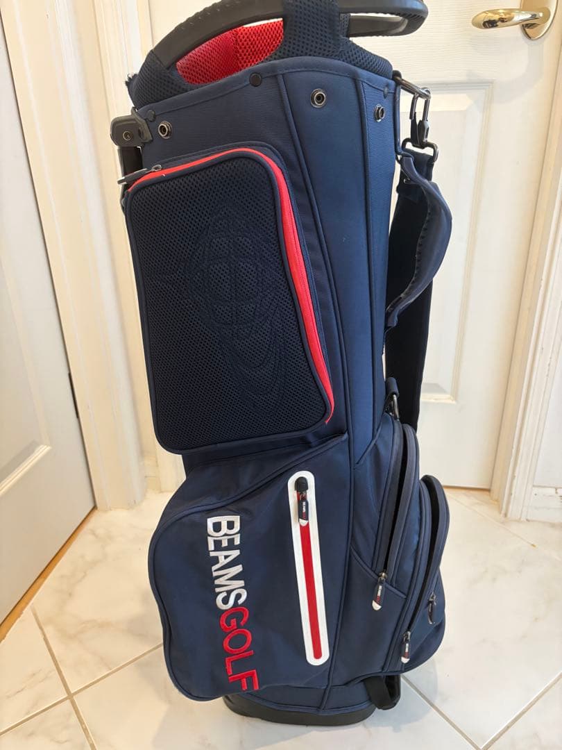 BEAMS GOLF スタンドキャディバッグ3 ネイビー