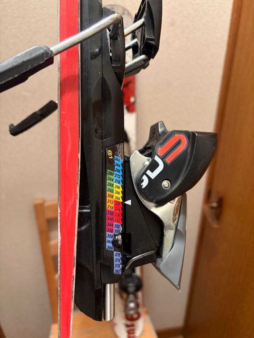 99cm　ZUMAショートスキー　ファンスキー　開放値設定　ビンディング