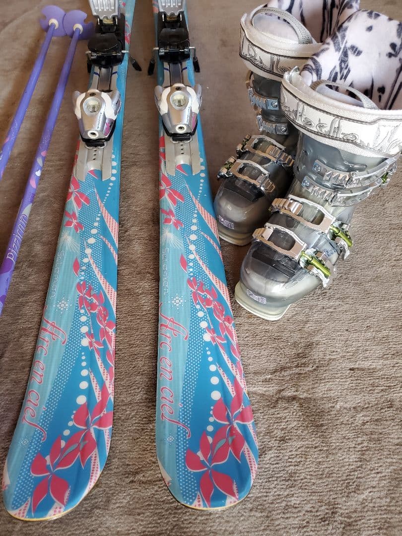 salomonカービング141ブーツ22～22.5cmストック　セット