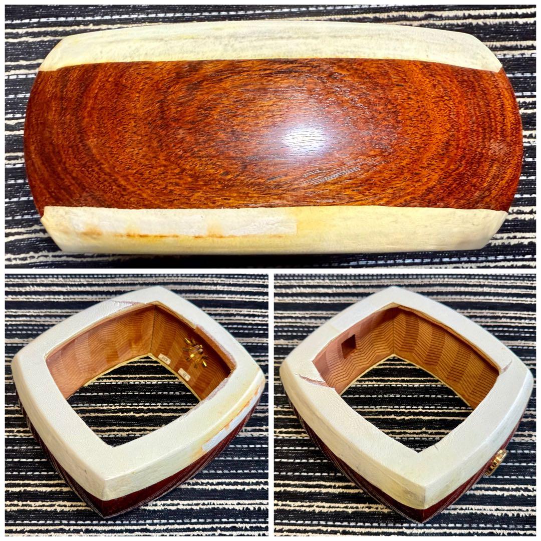 【虎簾杢・極】最高峰 津軽三味線 金細 子持綾杉胴 極上美品 太棹