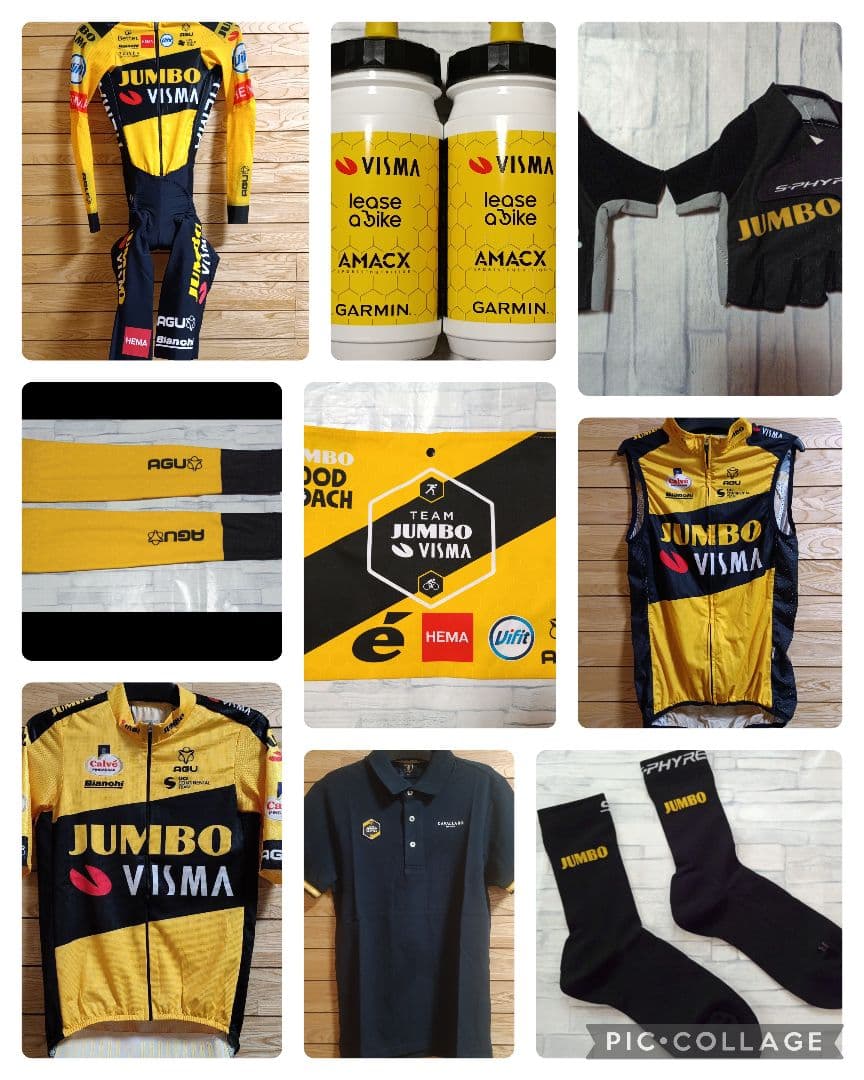 支給品　Jumbo visma　サーマルサイクルジャージ　長袖　ユンボヴィスマ