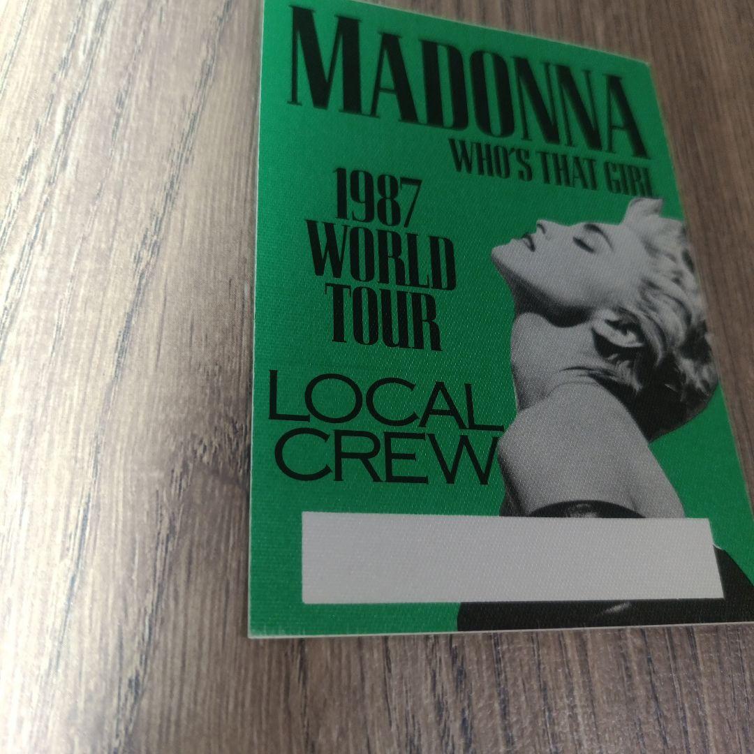 MADONNA 1987 バックステージ・パス スタッフ用ステッカー【非売品】