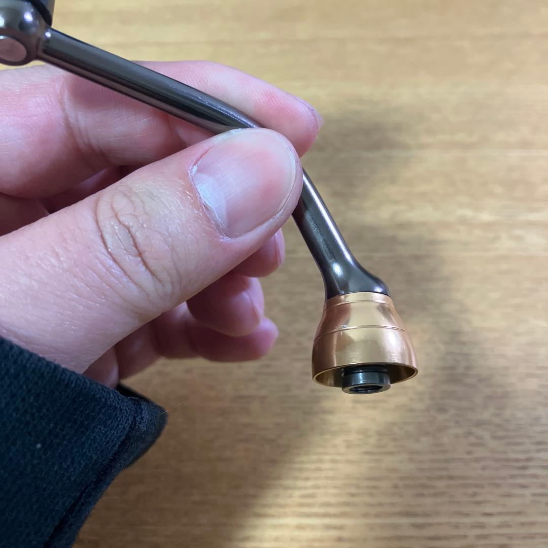 美品　早い物勝ち　ダイワ用　マシンカットハンドル　60mm ドレス　スタンド