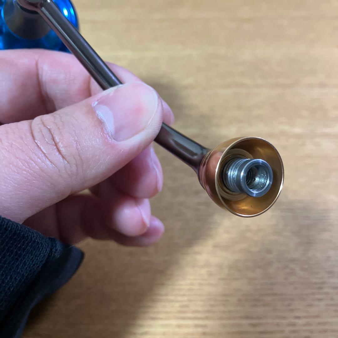 美品　早い物勝ち　ダイワ用　マシンカットハンドル　60mm ドレス　スタンド