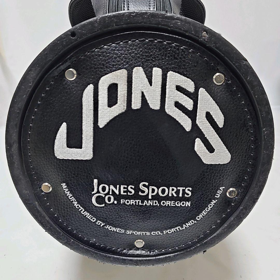 JONES　ジョーンズ　キャディバッグ　ブラック　ホワイト　フード難あり