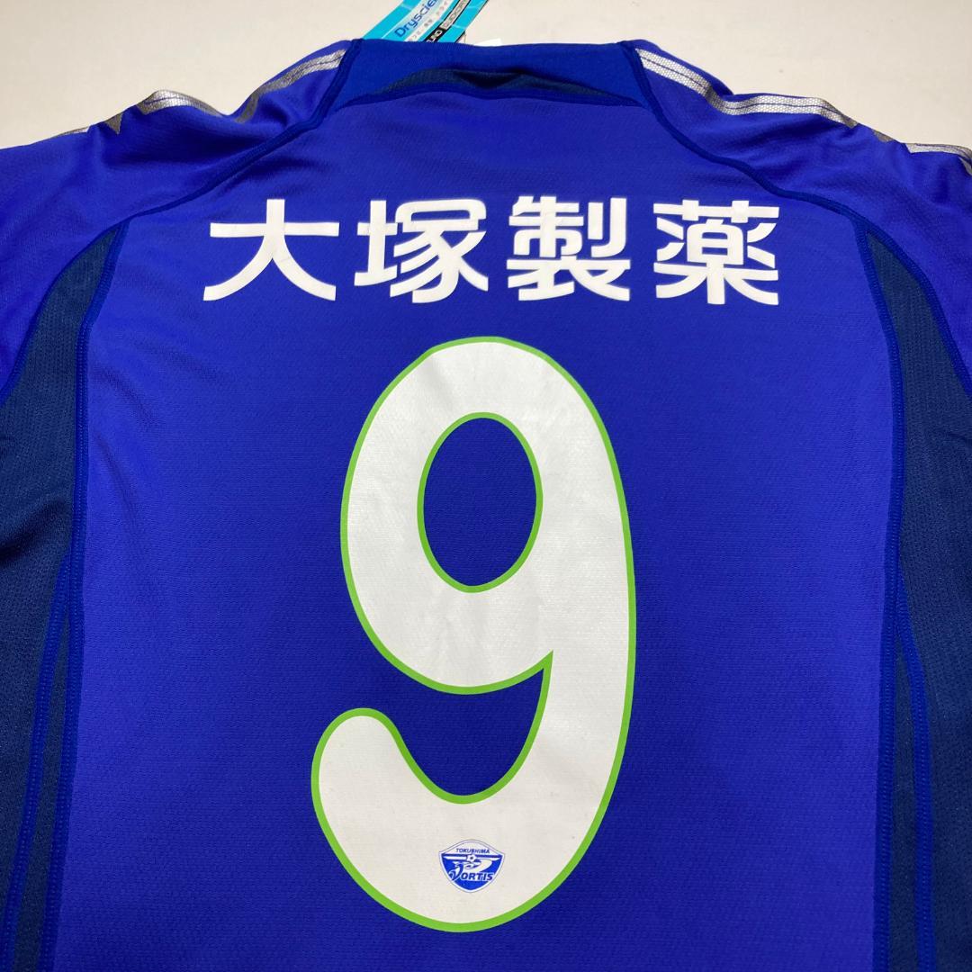 【未使用タグ付き】徳島ヴォルティス　ユニフォーム Mサイズ　MIZUNO　サイン