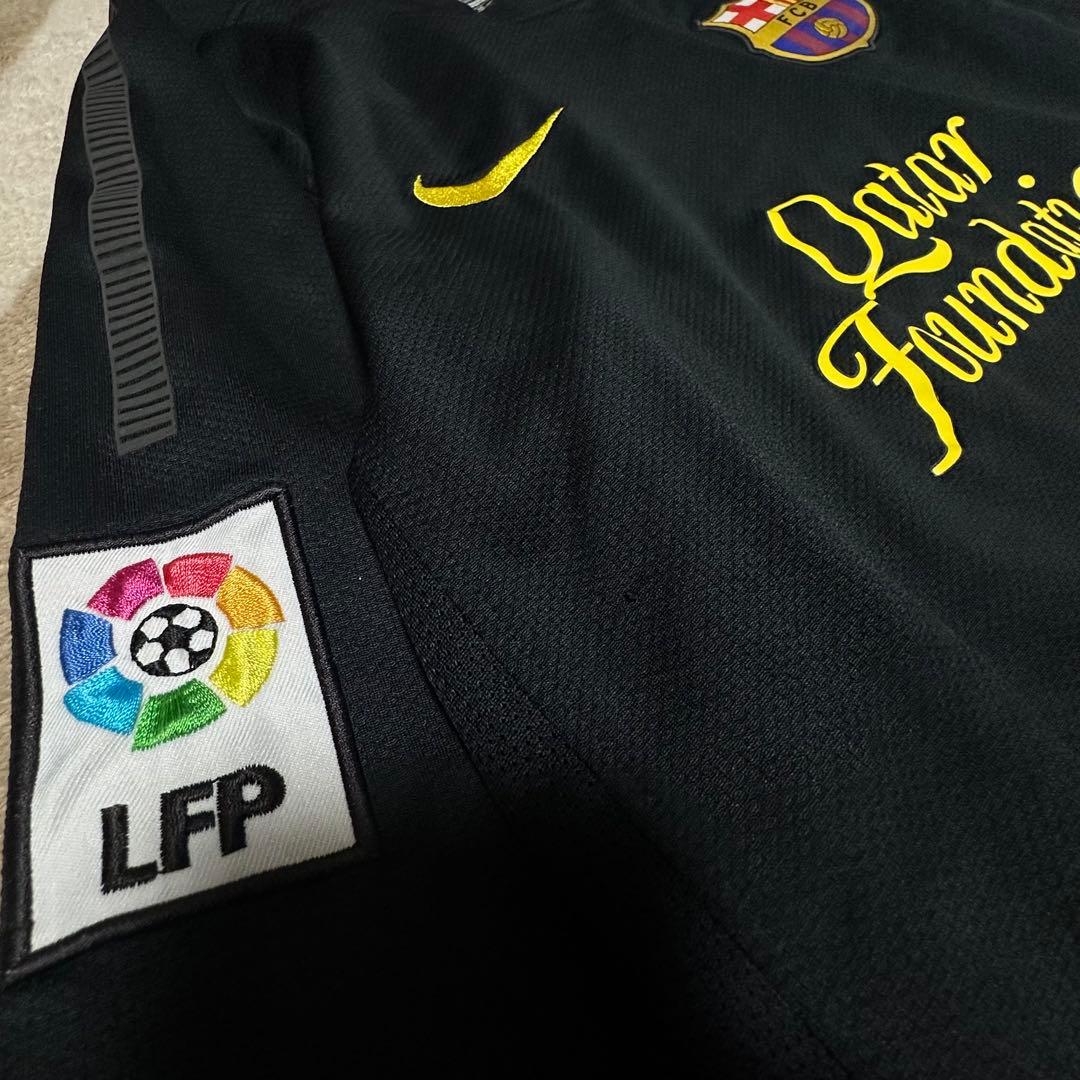 【希少】11-12 FCバルセロナ ユニフォーム 長袖 M 黒 ナイキ LFP