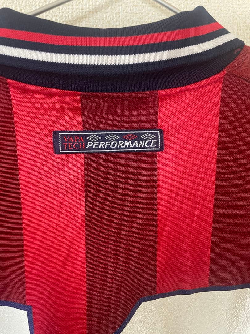 UMBRO 1998年 イングランド代表 ユニフォーム 19 襟付き　サイズ M