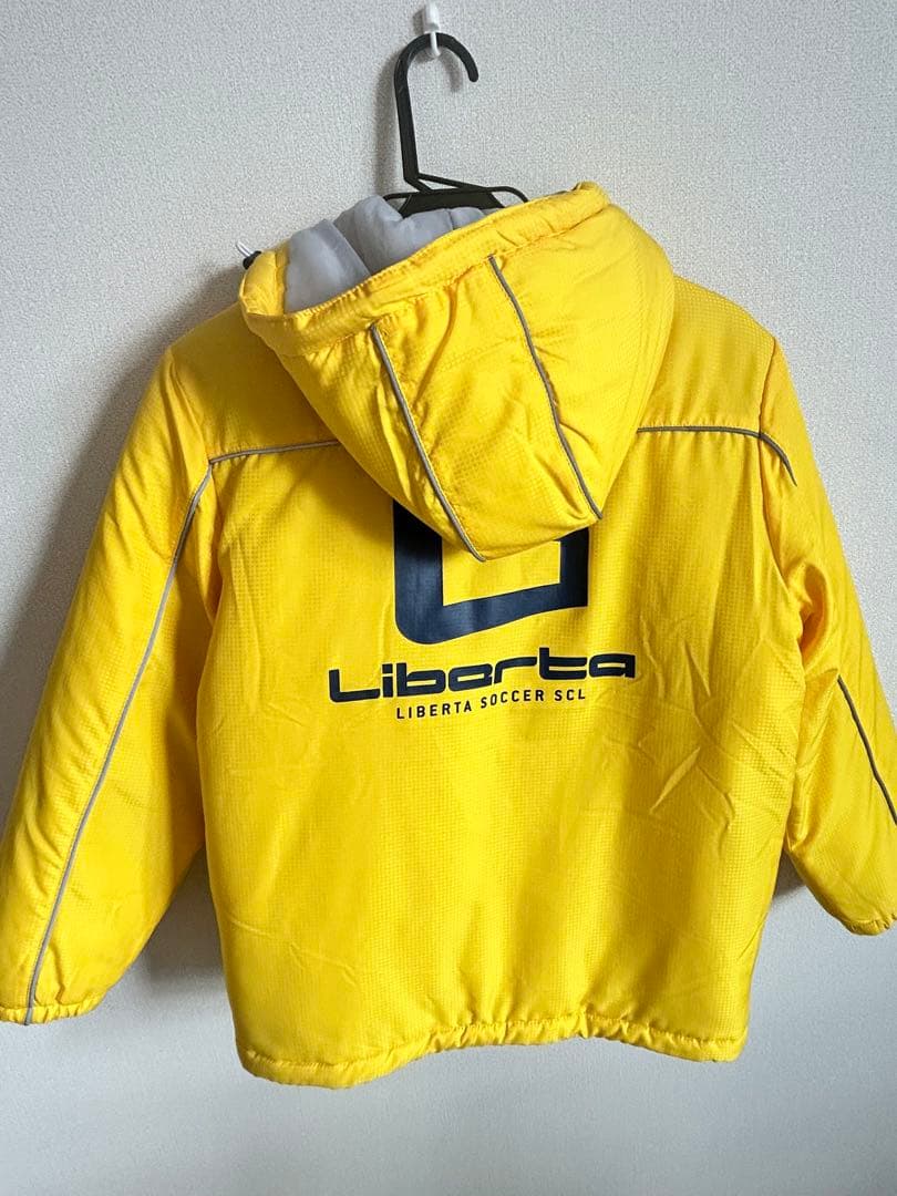 Liberta イエロー ベンチコート フード付き 150cm