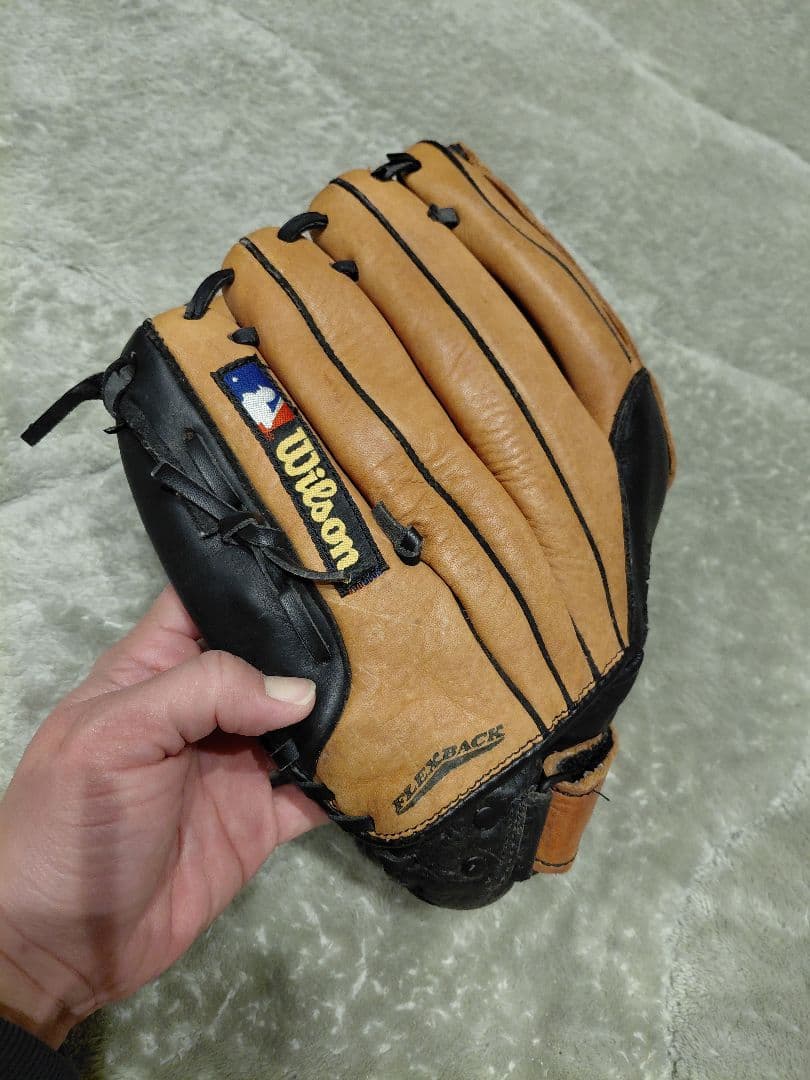 Wilson PRO 500 硬式グローブ オレンジ/黒