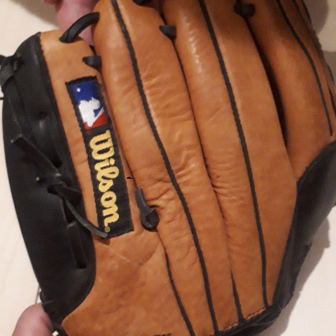 Wilson PRO 500 硬式グローブ オレンジ/黒
