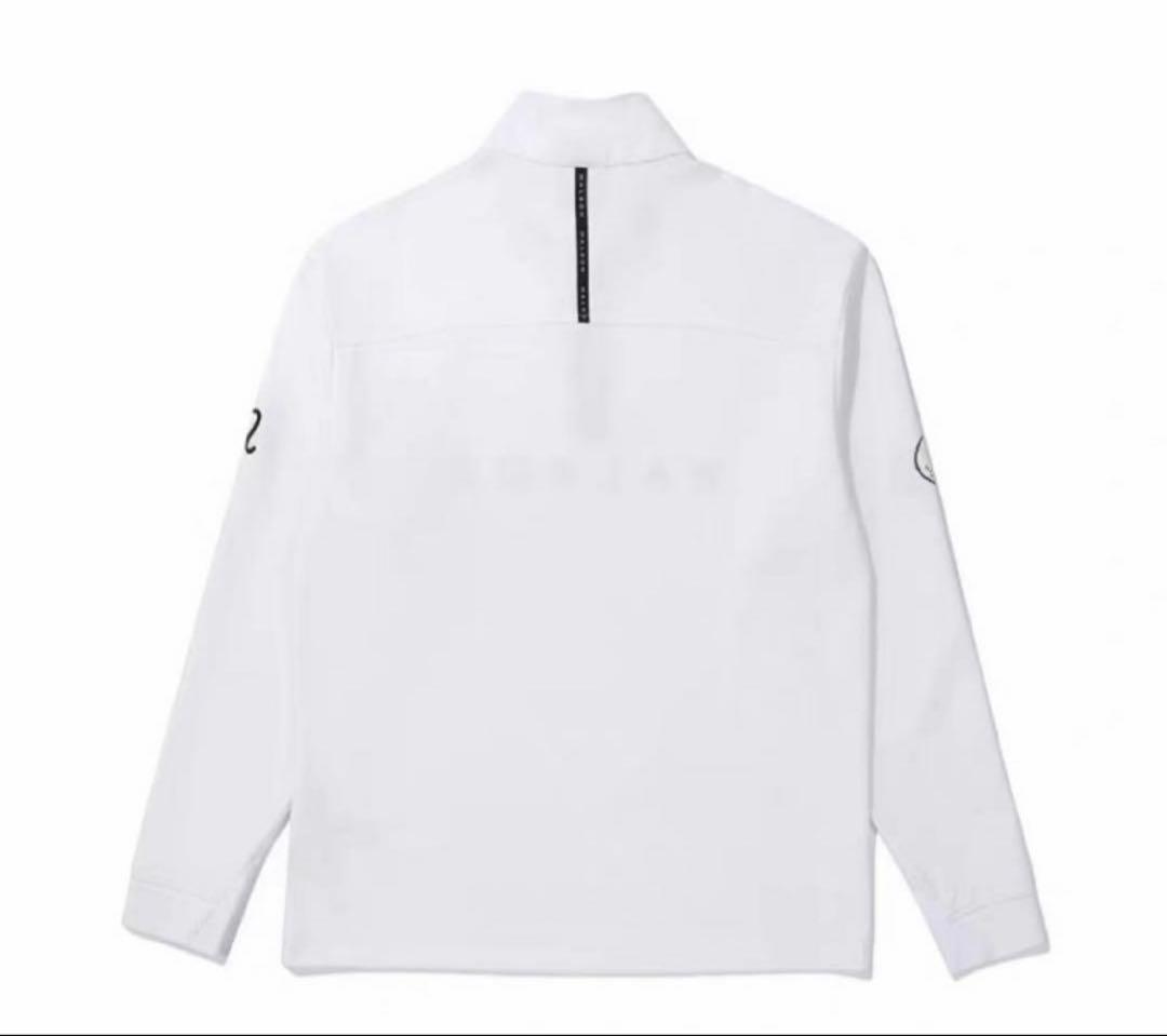 白　XXL 新品　マルボンゴルフ MALBON GOLF 　ハーフジップ