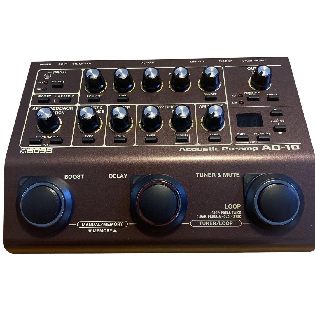 【美品】BOSS AD-10 アコースティックプリアンプ