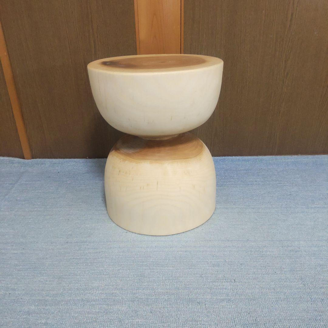 まめちゃん専用だてかんば丸太椅子スツール