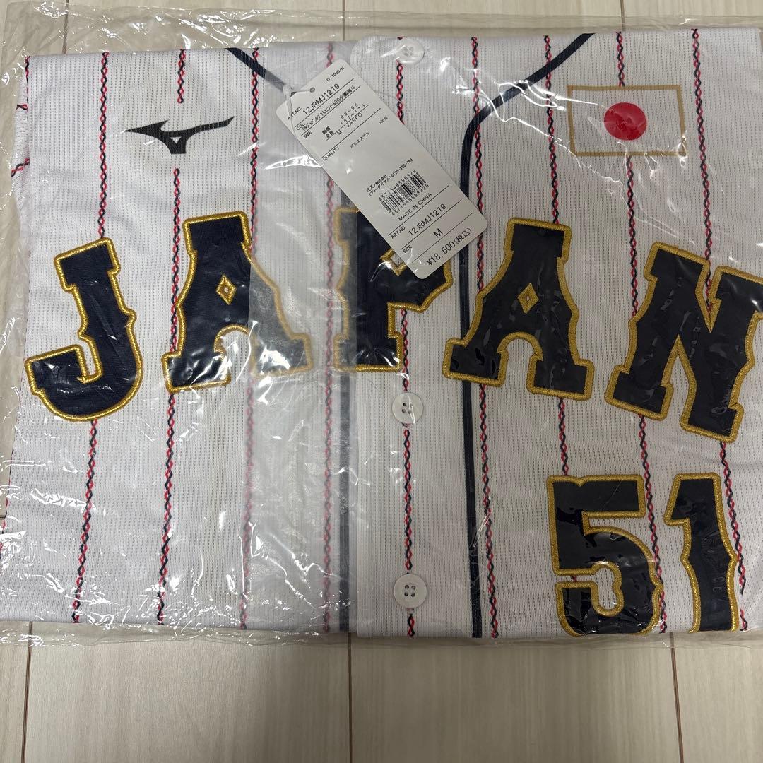 【新品未使用】侍ジャパン　レプリカユニフォーム(ホーム) 広島　小園　Mサイズ