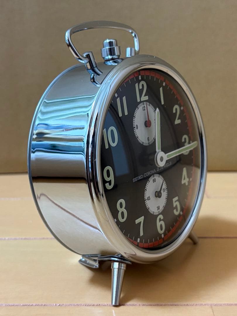SEIKO CORONA 2 JEWELS カチカチ置き時計 【清掃済み】