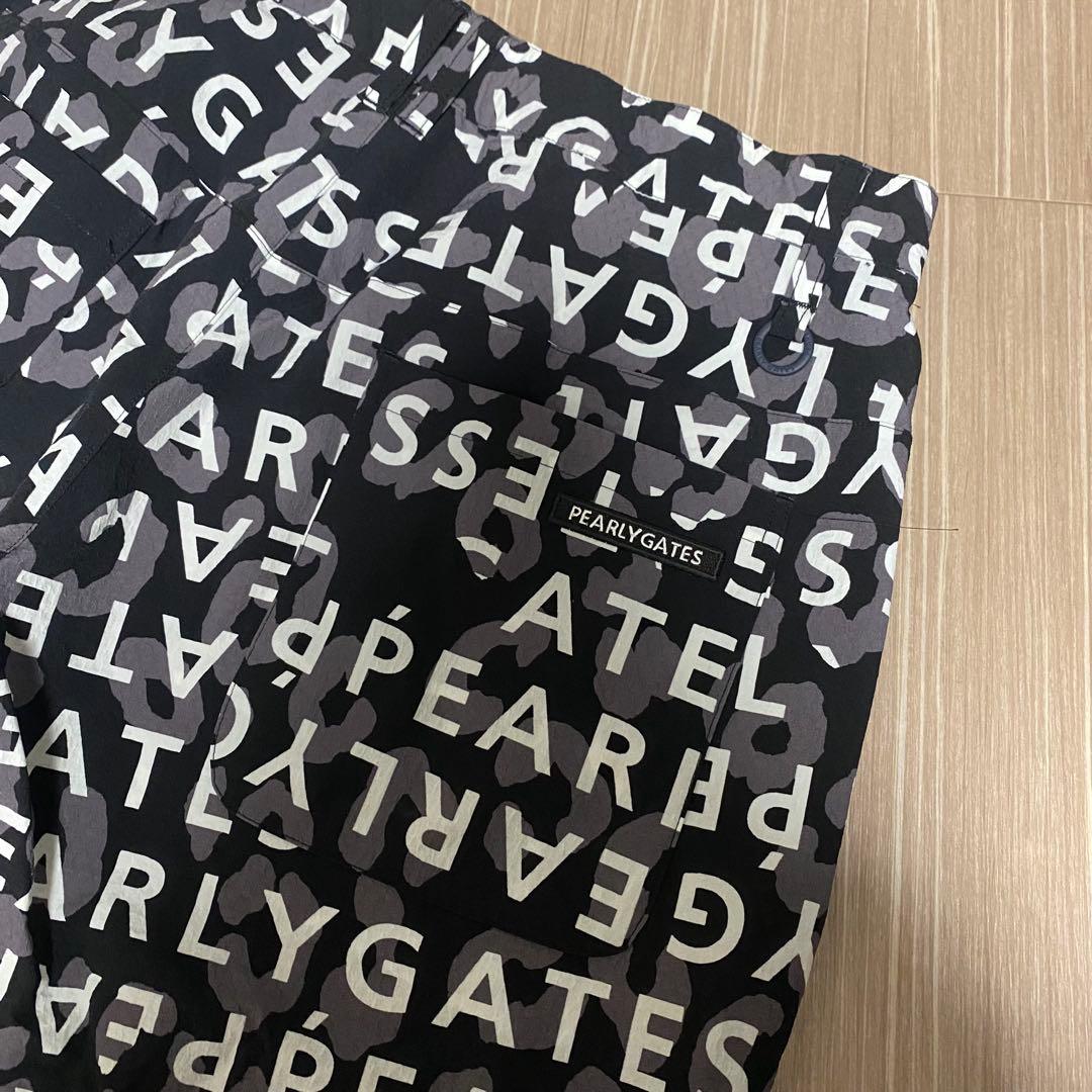 新品タグ付き　PEARLY GATES ロゴプリントショートパンツ　サイズM