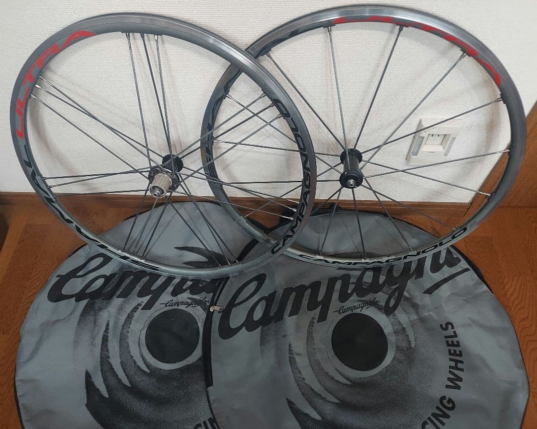 カンパニョーロ　シャマルウルトラ　チタンカラー　前後セット　リムブレーキ　中古