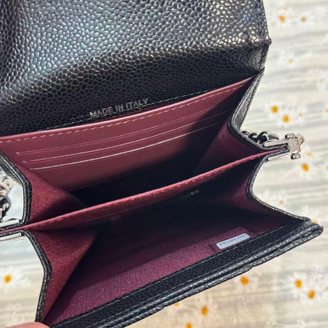 VIP限定 CHANELノベルティ スマホショルダー チェーンポーチ ラムスキン
