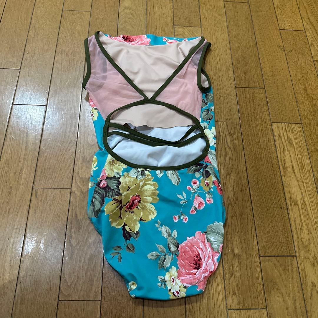 elevé フローラルレオタード