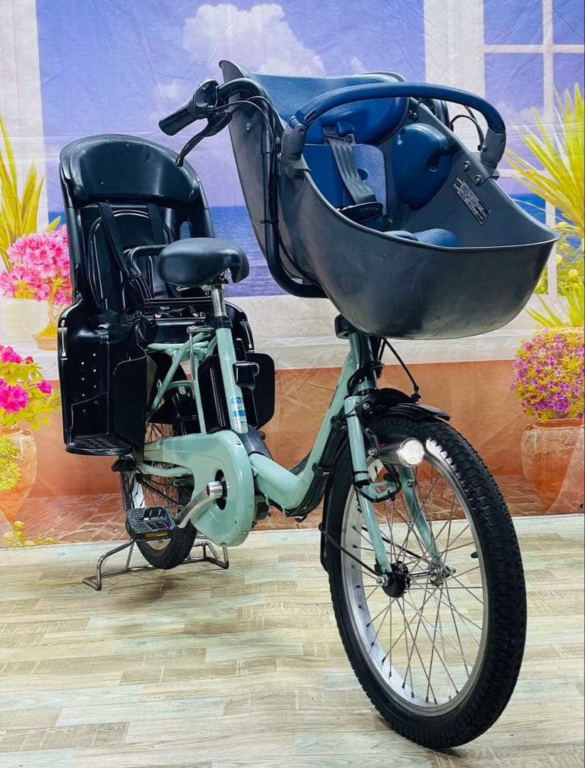 パナソニックギュット⭐️12AH！子供乗せ電動アシスト自転車Y3553