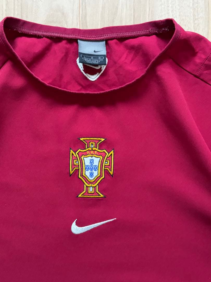 00sNIKEナイキセンターロゴポルトガル代表フットボールtシャツ半袖サッカー