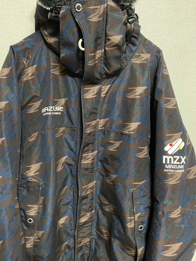 美品 希少MAZUME MZX フィッシング 中綿ジャケット フード付きM