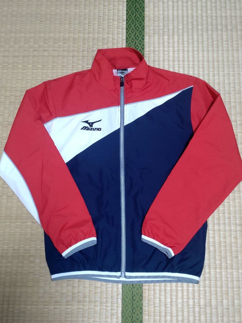 Mizuno ジャージ上下セット サイズ150 赤/紺　競泳　水泳　トレーニング